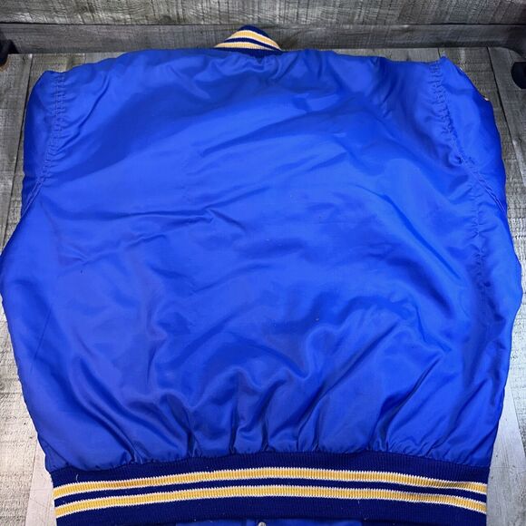 Men’s Vintage 1970S Baseball Jacket Westwind Size Large Blue Raiders - Picture 12 of 13